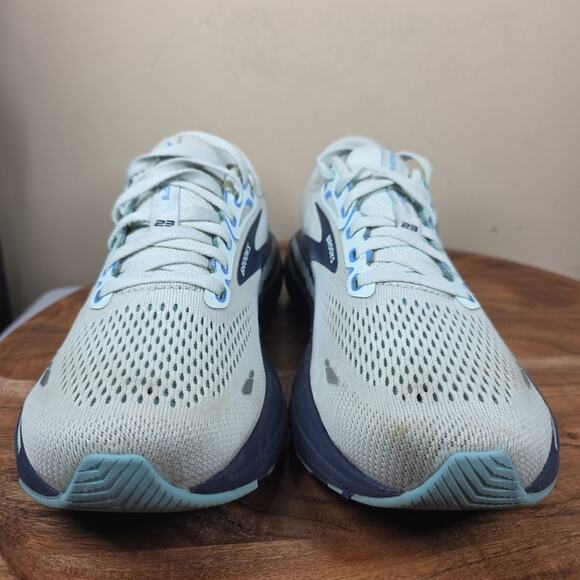 Brooks Adrenaline GTS 23 Blue Glass Womens Size 8.5 Running Shoes 1203811B471 - Picture 3 of 12